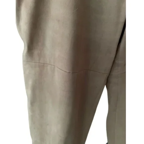 Talbots Suede-look Moleskin Pants, caramel color, 18W Petite - Picture 5 of 7